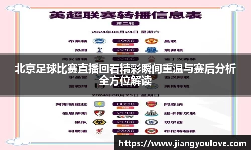北京足球比赛直播回看精彩瞬间重温与赛后分析全方位解读